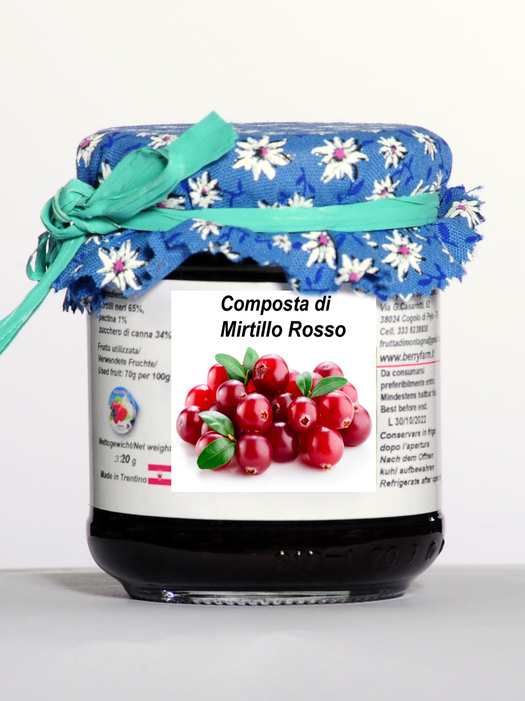 Composta di Mirtillo Rosso 320g