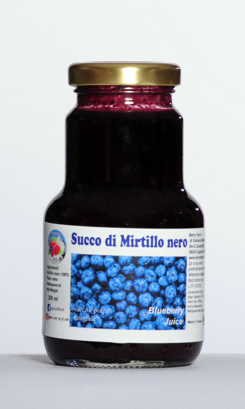 Succo di mirtilli 200 ml